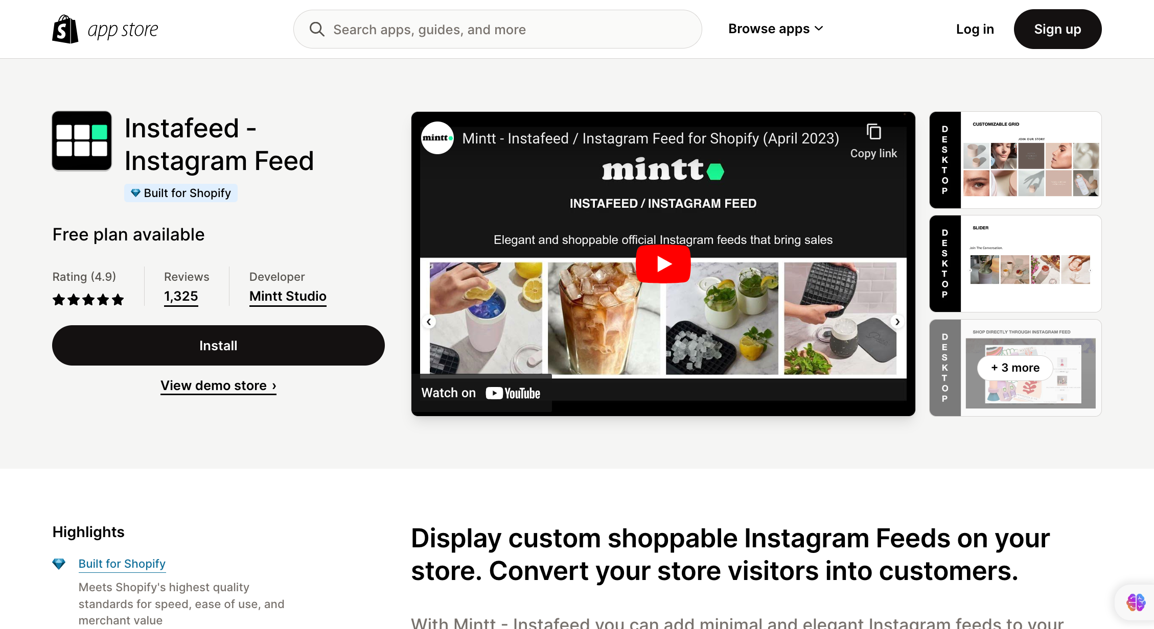 Instafeed-‐-Instagram-Feed-Boost-sales-and-trust-with-official-Instagram-shop-feeds-Shopify-App-Store